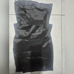 Elegant Strapless Black Dress